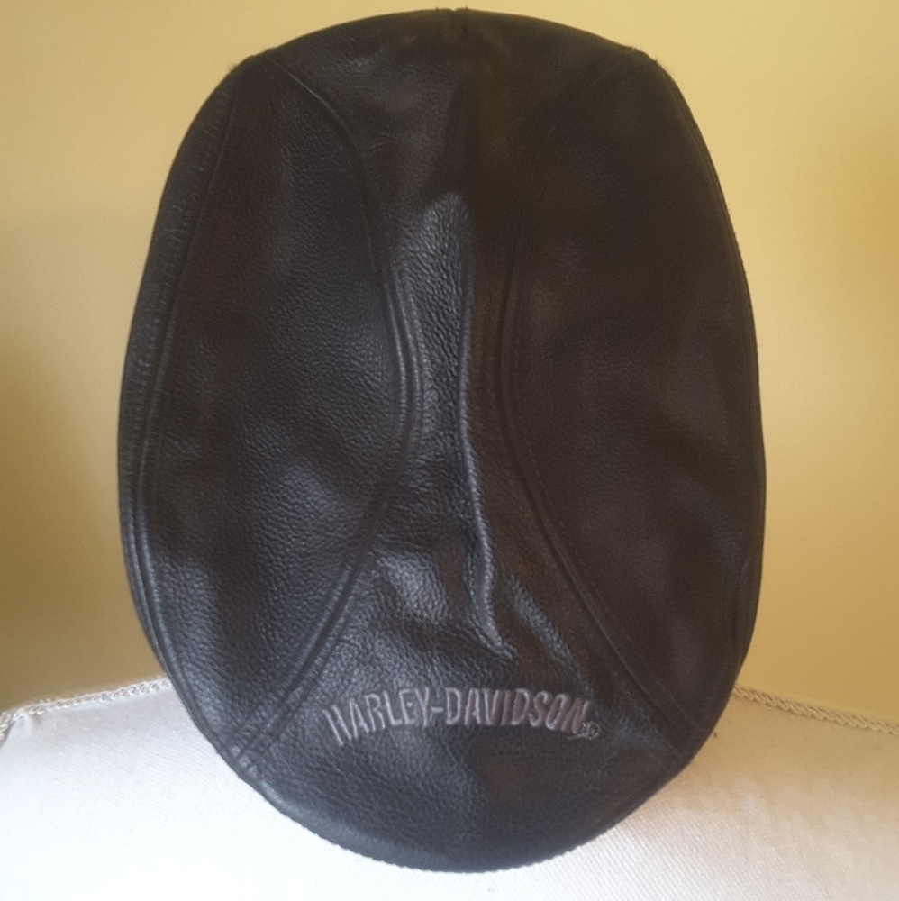 Harley-davidson Men's Nostalgic Leather Ivy Cap